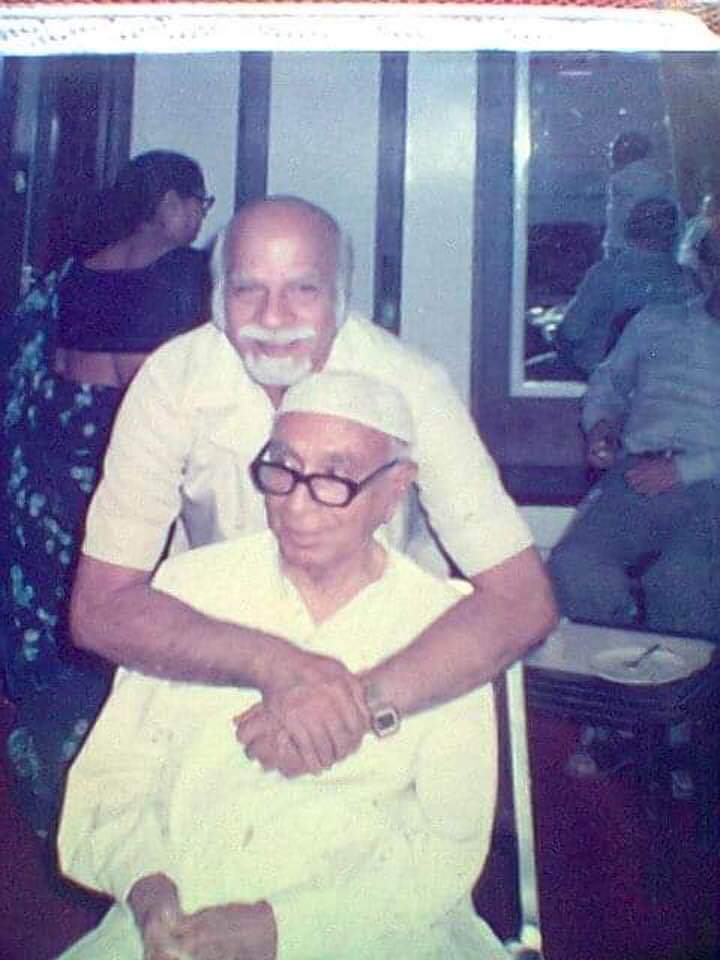 sindhicongress's tweet image. Two legends Sain #GMSayed with Dada Keerat Babani.
#TributeToSainGMSayed