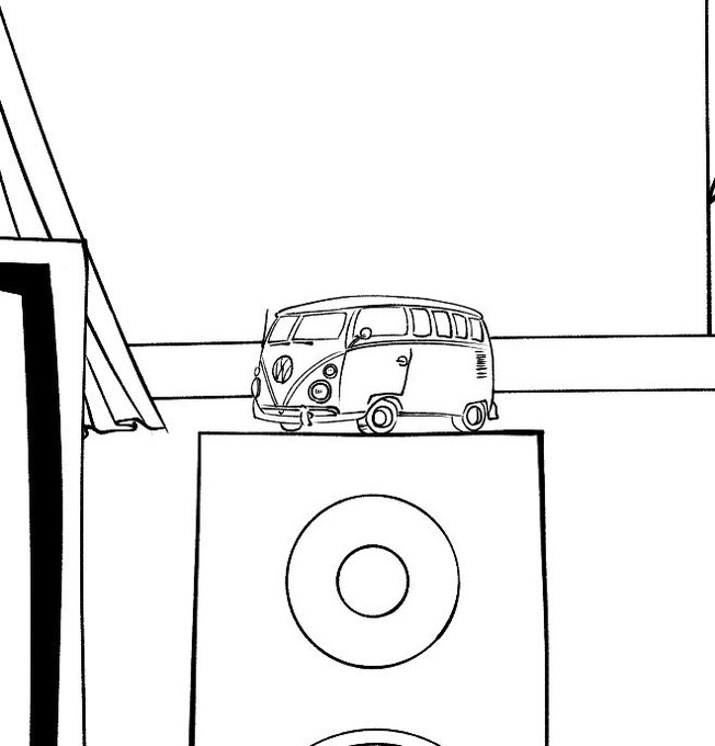 今回のこだわり 
ワーゲンバスのミニカー 