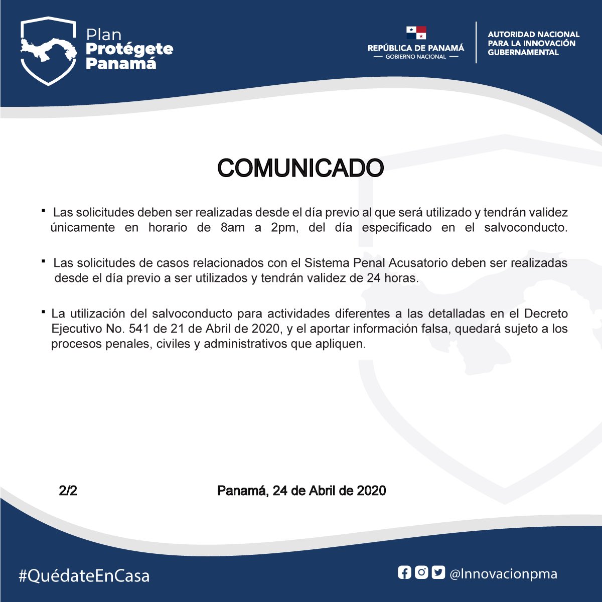 barsallocarlos's tweet photo. Para interponer el #amparo contra estos comunicados hay que informar y pedir salvoconducto previo al propio emisor del salvoconducto #Panama #derecho #Constitución https://t.co/Qc6erIANLh