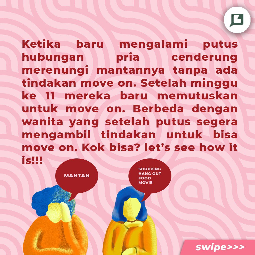 BAFESpace's tweet photo. Move on tuh kalimat yang agak sensitif ya buat yang baru aja merasakan patah hati. Ngga jarang juga orang ragu-ragu buat move on, hhhmm sulit... https://t.co/jErSujodC2