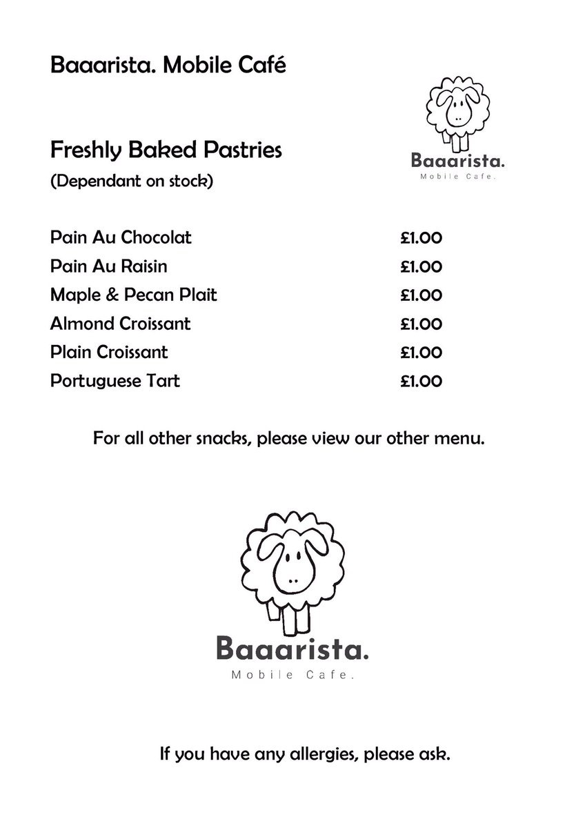 baaarista's tweet photo. @Donna_Dunn_ Hi Donna 😊 here you go, I’ll post it on our timeline too 😀🥐☕️🧁 thank you https://t.co/UlbsCPIxll