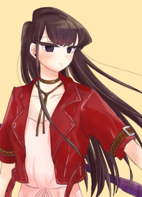エアリス衣装の古見さん
 #FF7R #KomiSan 