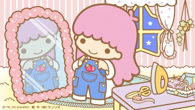キキとお揃いのサロペットにアップリケをつけたの。可愛いかしら…☆ 
