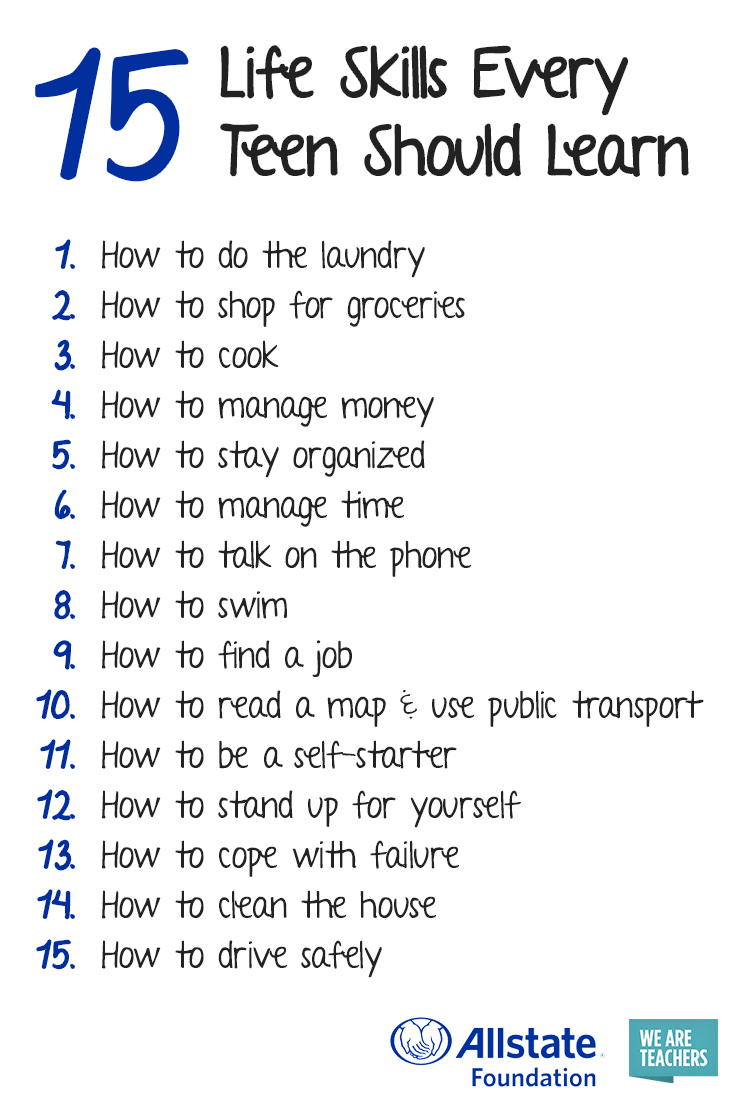 Now is a great time for teens to learn some #adulting skills at home. Check out  our list --->  bit.ly/2xYUgl3  #sel #lifeskills #allstatefoundation