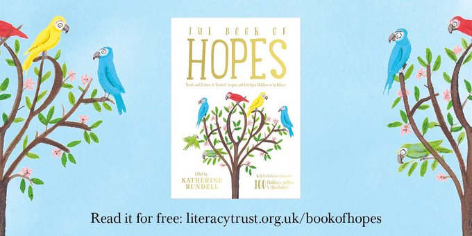 Extremely chuffed to be part of this wonderful collection. Massive thanks to #KatherineRundell for including my birthday story among such a literary crowd.  You and your children can read it here, free from Monday. #bookofhopes  literacytrust.org.uk/family-zone/9-…