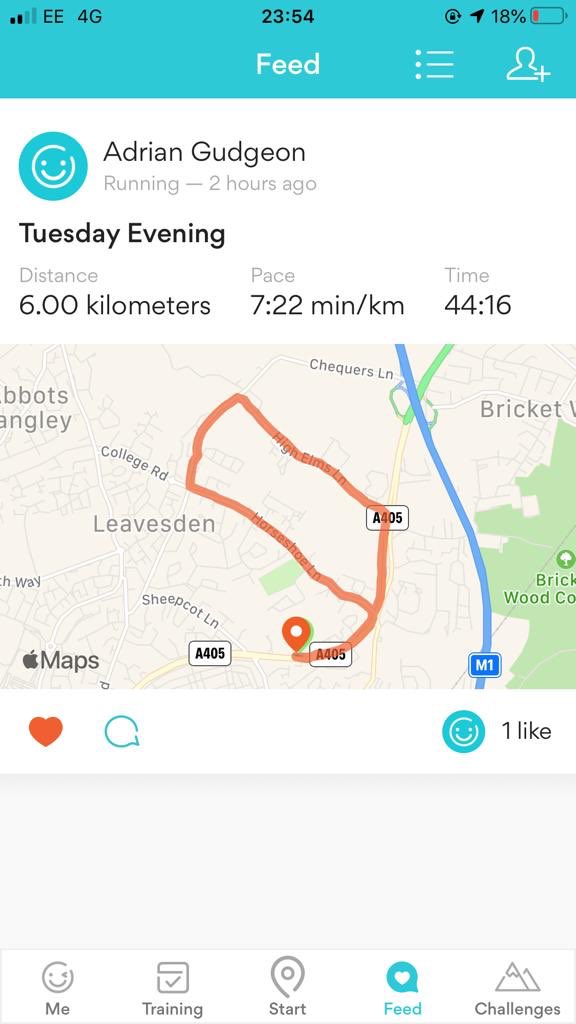 GudgeonLaura's tweet photo. @St_Caths_Bosco Soph has done 6k Tuesday and Thursday night 🏃🏼‍♀️ running.. tonight she is hoping to beat her previous times with her pops xx https://t.co/brv6zeTwHG