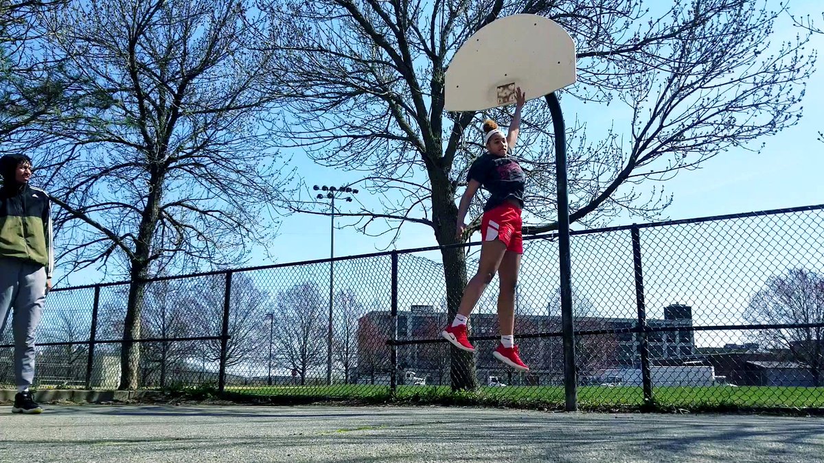 elliot_fontaine's tweet photo. Expectations during workouts the same for 6'2" @sophiafontaine1 as they are for her 6'9" bro @isaiah_fontaine.

Face sideline at elbow / slide toward rim / GET UP / smack board with hand closest to hoop = blocking shots the right way.🤚🏀

#morethanscore #beaplayer #allphases https://t.co/3rw0OmkUwb
