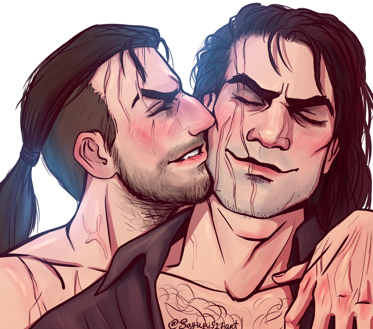 Sayuri527art's tweet photo. Lambert drunk again.
Becouse Eskel allows it. Uh-oh...
Stay at Kaer Morhen, witchers!
#thewitcher3 #lambert #eskel #esbert https://t.co/7oEVYy4yPv