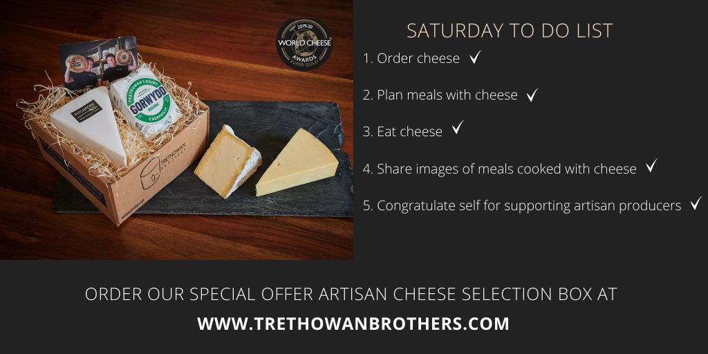 trethowanbros's tweet photo. Some suggestions for a lockdown Saturday ..
#farmhousecheese #cheesehamper #cheesegift #cheesedelivery #britishcheese #onlinecheese #foodie #londonfoodie #countryfoodie #foodieblogger #cheesemaker #fooddelivery #stayathome #supportsmallcheesemakers #cheeseforlife #cheeseweekender https://t.co/FVW9YnBp5m