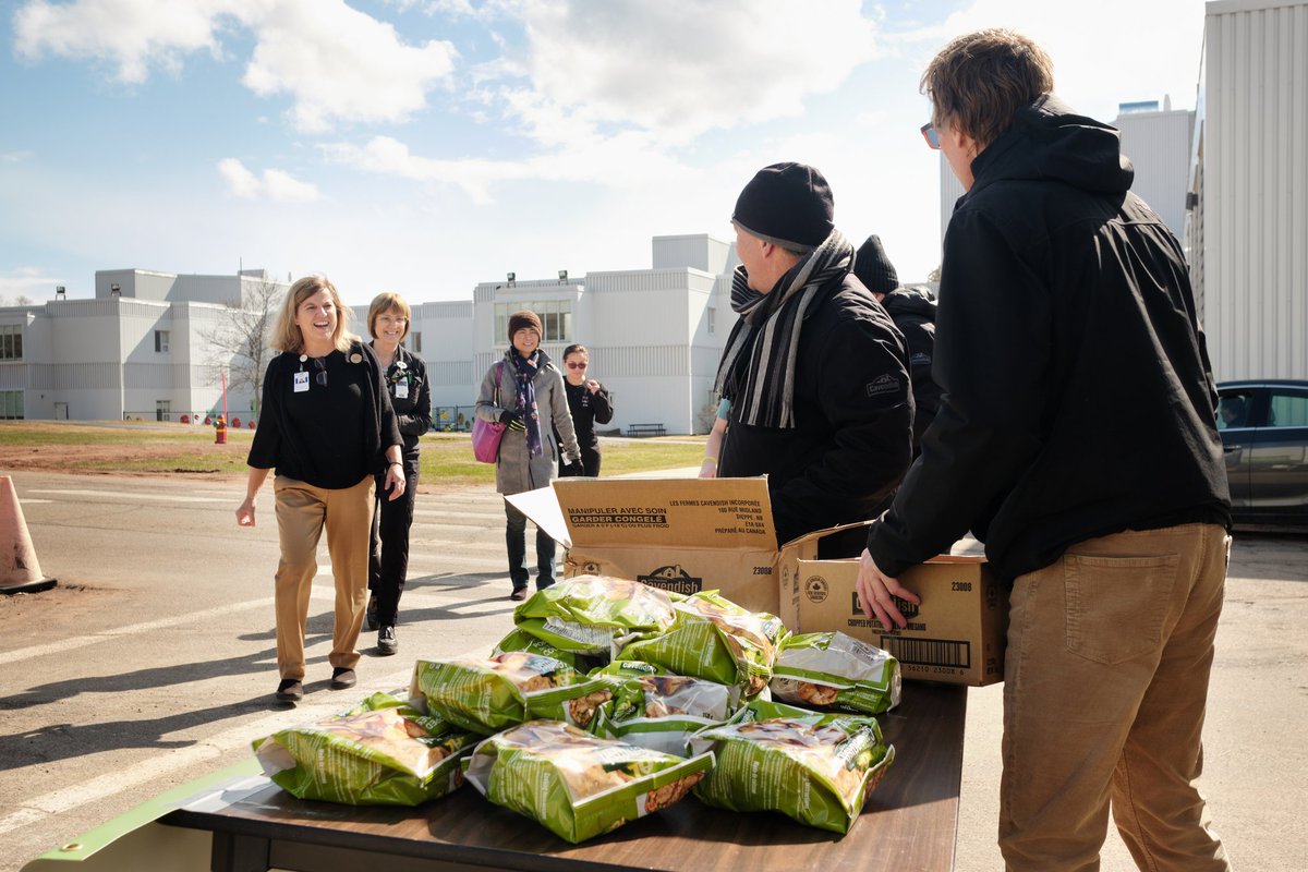 CavendishAgri's tweet photo. Proud of our Cavendish Farms Family for filling freezers with love as a way of thanking the health care heroes in communities like Charlottetown and Summerside. They will be on the road again to surprise more health care workers with Cavendish Farms goodies! #BecauseThisIsHome https://t.co/9I5U9xnLkB