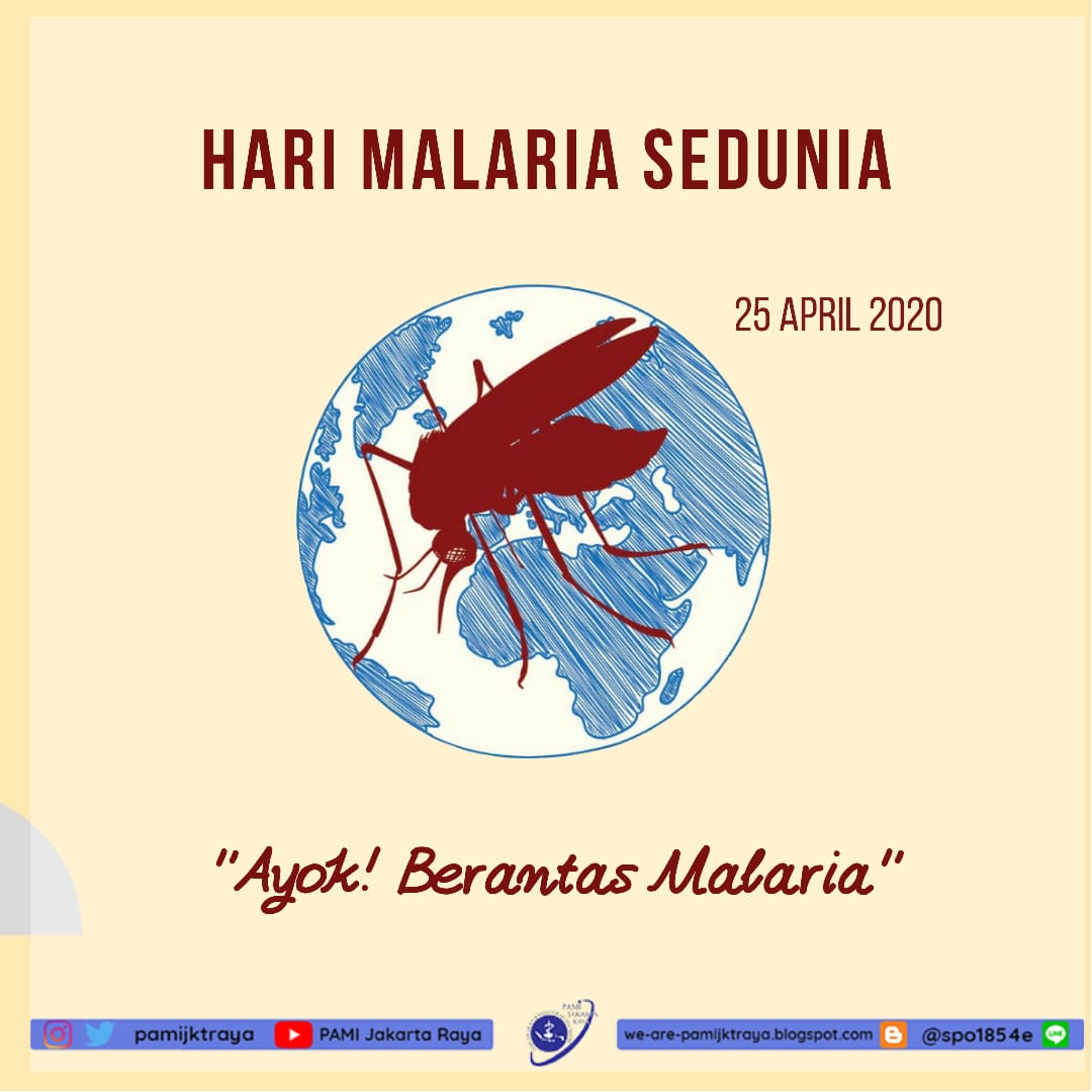 [HARI MALARIA SEDUNIA]
KENALI, HINDARI dan BERANTAS!! Gimana sih cara agar tidak tergigit oleh nyamuk malaria? 
Pencegahannya jelas dgn melindungi diri spy tdk terkena gigitan jika kita berada di daerah endemik. Bisa menggunakan lotion, kelambu, atau minum obat pencegahan.