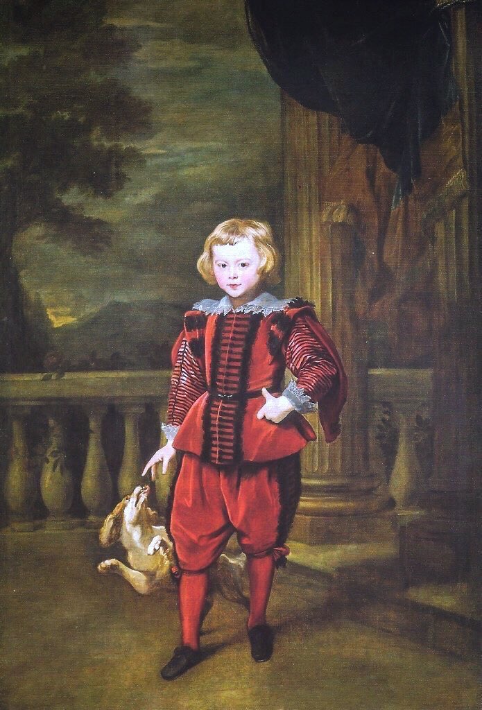 Van Dyck (1627) painted his Boy Standing on a Terrace in Genoa. It is a masterful portrait of a young boy where the artist has attributed dignity to the child, who probably hailed from an aristocratic family. It’s sometimes known as the Red Boy