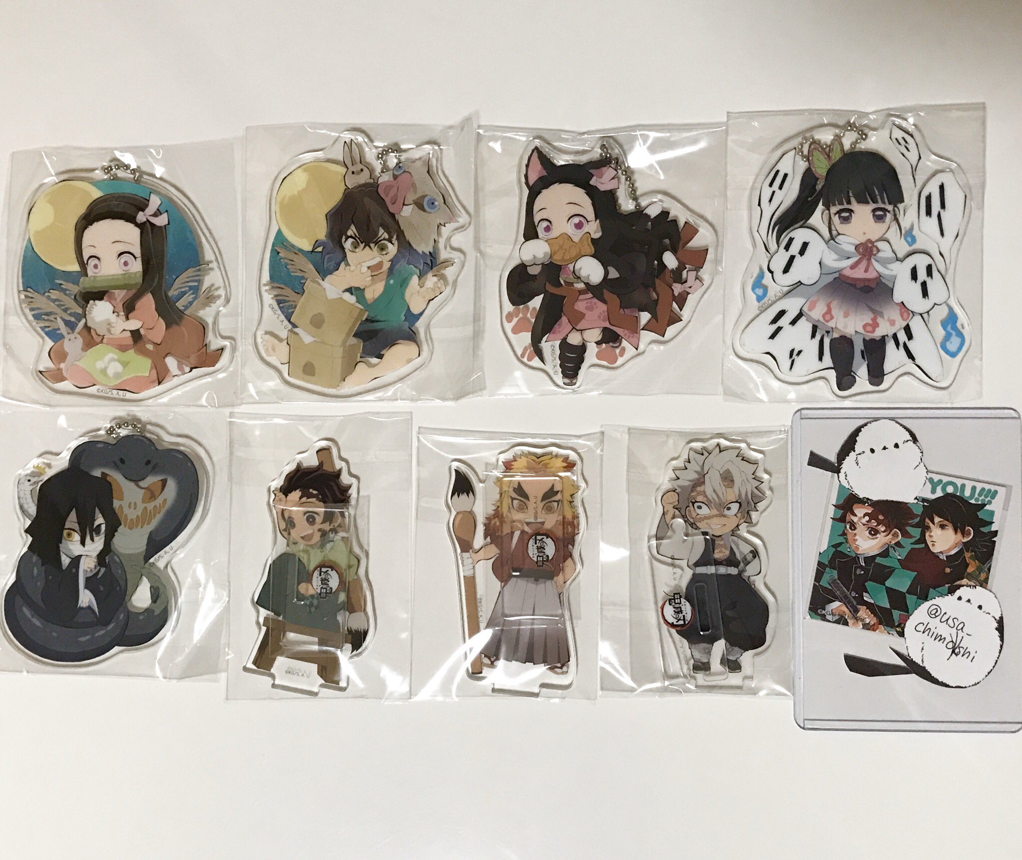チモシー No Twitter 鬼滅の刃 カフェ アクリルチャーム ハロウィン お月見 バレンタイン つながるアクリルスタンド 交換 譲 画像1 お月見 禰豆子 伊之助 ハロウィン 禰豆子 カナヲ 伊黒 正月 炭治郎 煉獄 つながるアクスタ 実弥 求 つながるアクスタ炭治郎