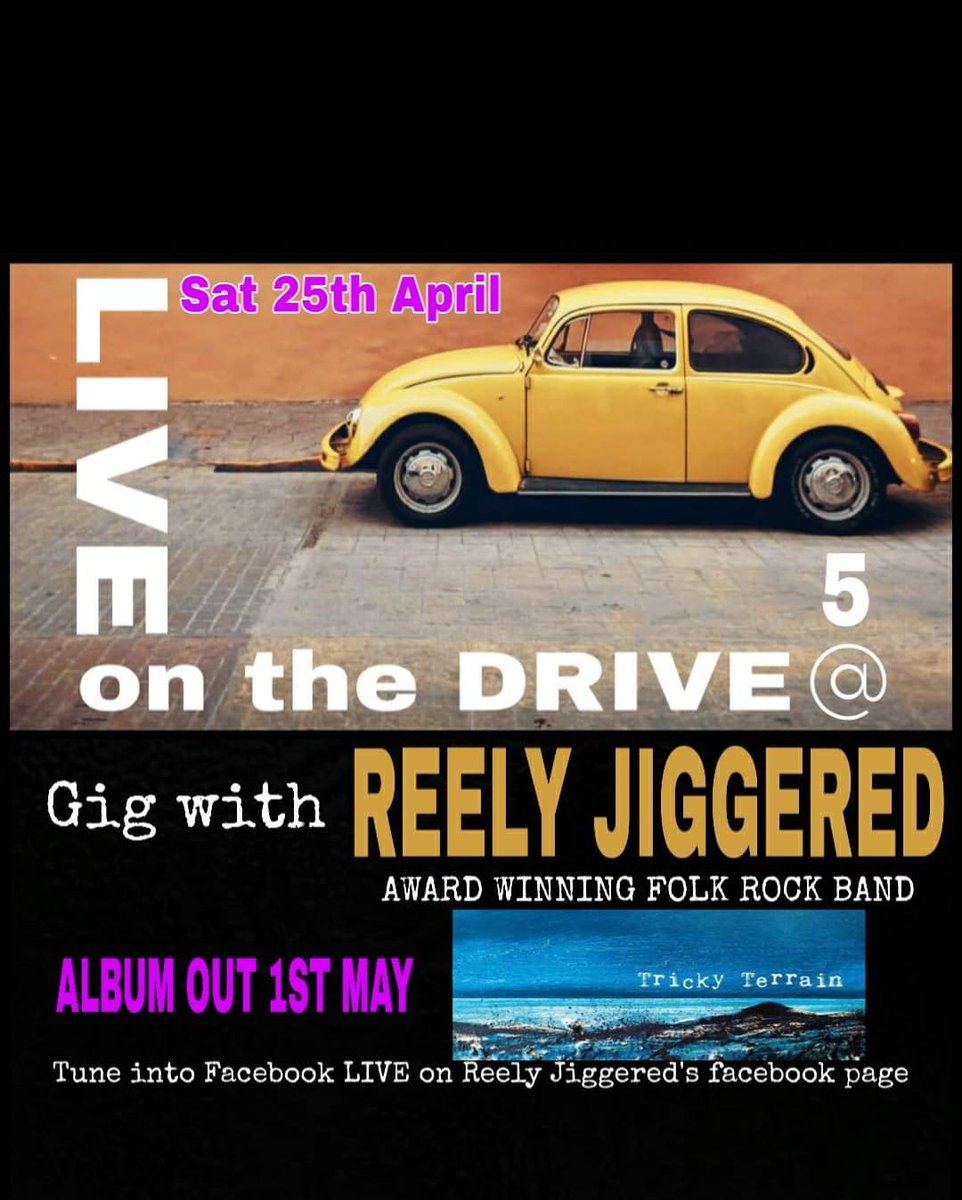 ReelyJiggered's tweet photo. Come and join us for live on the drive at 5pm UK time on facebook live!
https://t.co/6zrtsGX4AR
See you there!
#drivewaygig #concertonthedrive #reelyjiggered #liveonthedrive #saturdaygig #keepingmusiclive https://t.co/T2wxMaZ1C4