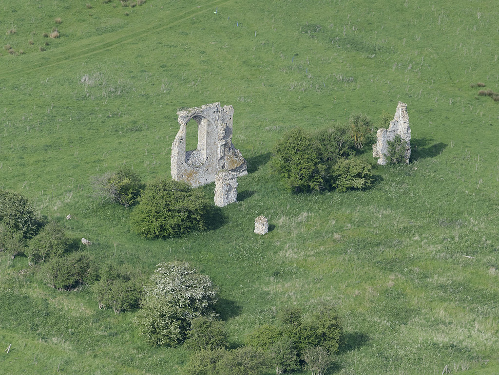 Coxford Priory, Tattersett, Austin community transferred here from East Rudham c.1215. Quite substantial remains of church (N crossing arch blocked up and window inserted) but not much interest in it excavation-wise but the site is badly robbed. £151 gross.