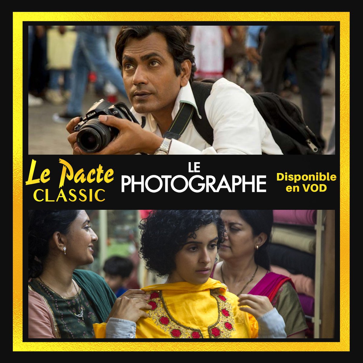 JOUR 41.Après The Lunchbox, découvrez le nouveau film de  @riteshbatra :  #LePhotographe ! Une romance en Inde, à travers les yeux d'un photographe qui fait la rencontre d’une jeune femme ...  #LePacteClassic  #ConfinementJour40 Dispo en VOD   https://bit.ly/LP_LePhotographe