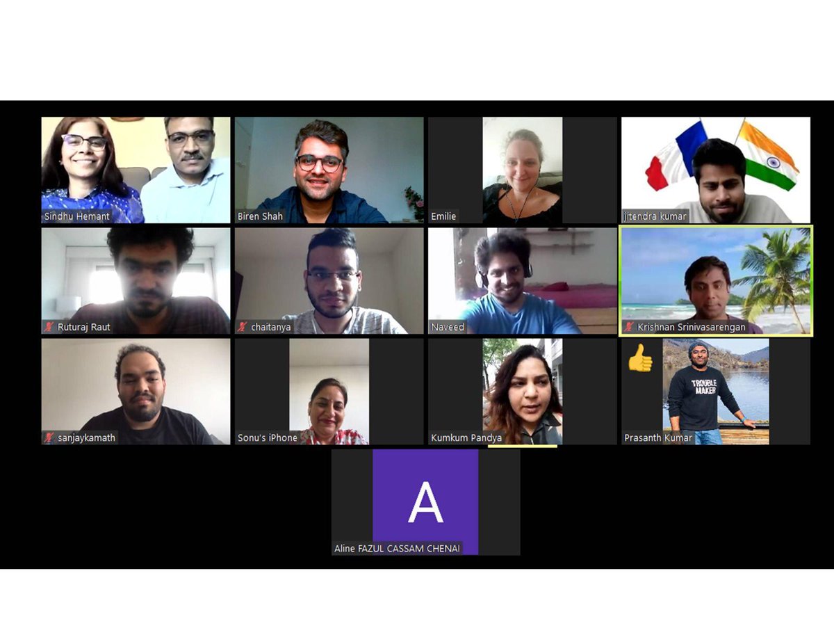 InFra_asso's tweet photo. Glimpse of Third "Virtual get together with Indian Students and Representatives in France"
Together we can, Together we will.
#Covid_19 #IndiansAbroad #lockdown #IndiansInFrance #InFra #IndiaFrance
@Indian_Embassy @ICT_Asso @SuslowiczE https://t.co/3UlBNoEQes