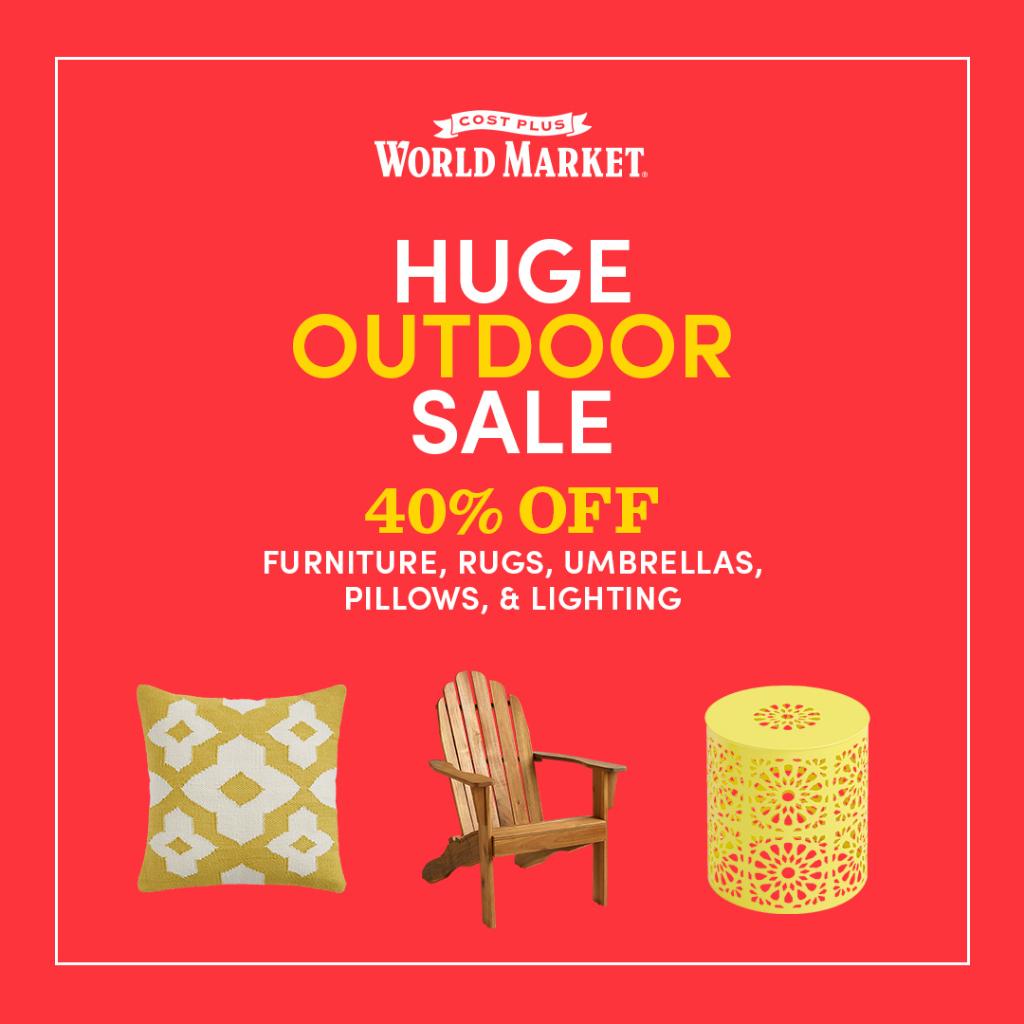 World Market On Twitter Huge Outdoor Sale Escape To Your Own