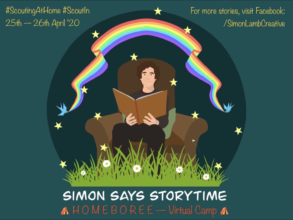 approx21words's tweet image. 🏡 I’m delighted to be reading a bedtime story from my sleeping bag tonight!

⛺️ It’s for the wonderful #Homeboree2020, a camp-at-home from the Scouts. #ScoutingAtHome #ScoutIn

🌃 The video is premiering at 8pm via youtube.com/c/rosythscouts. 🟠 This is your 90min warning!!!