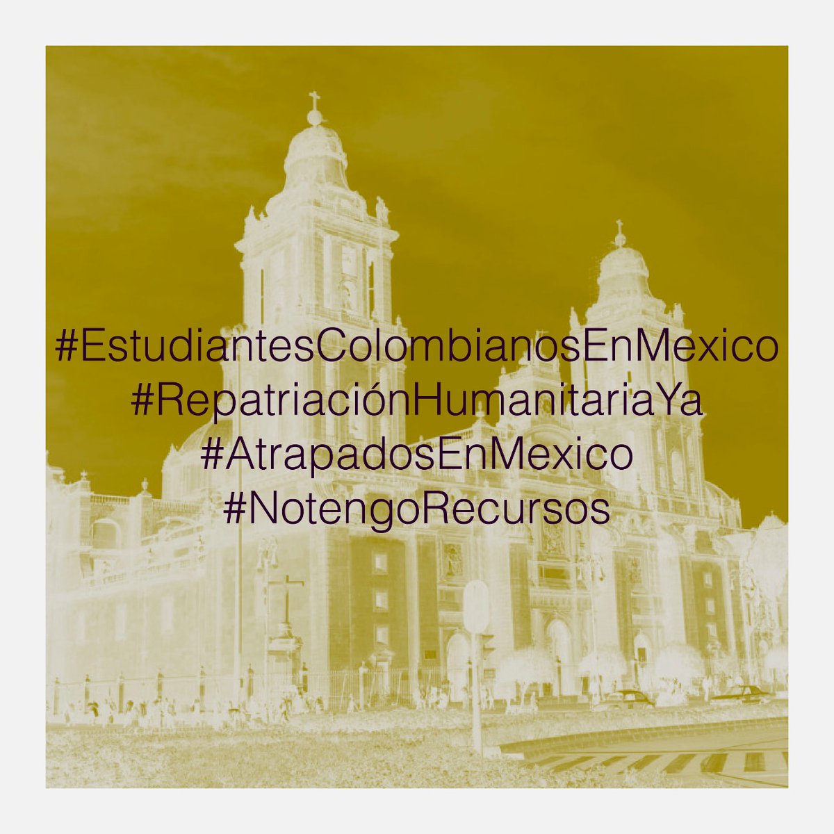 ColombianosM's tweet photo. #EstudiantesColombianosEnMexico
#AtrapadosEnMexico
#RepatriaciónHumanitariaYa
#NotengoRecursos @migrantesbalon @CancilleriaCol @IvanDuque @infopresidencia @ClaudiaLopez @NoticiasUno @VivaAirCol @RevistaSemana @NoticiasCaracol @NoticiasRCN @mluciaramirez https://t.co/utaLAdWgYD