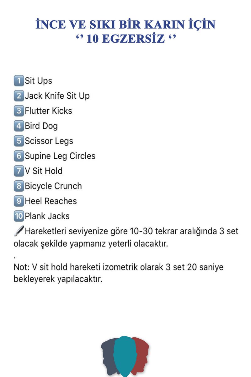 sportsacademyx's tweet photo. #situps #jackknifesitup #flutterkicks #birddog #scissorlegs #supinelegcircles #vsithold #bicylecrunch #hellreaches #plankjacks #egzersiz #sports #exercise #egzersizgunlugu #egzersizvediyet #egzersizyap #egzersizim #egzersiz #pushup #yağyak #exercise #saglik #fitnessmotivation https://t.co/akdT3gnXtg