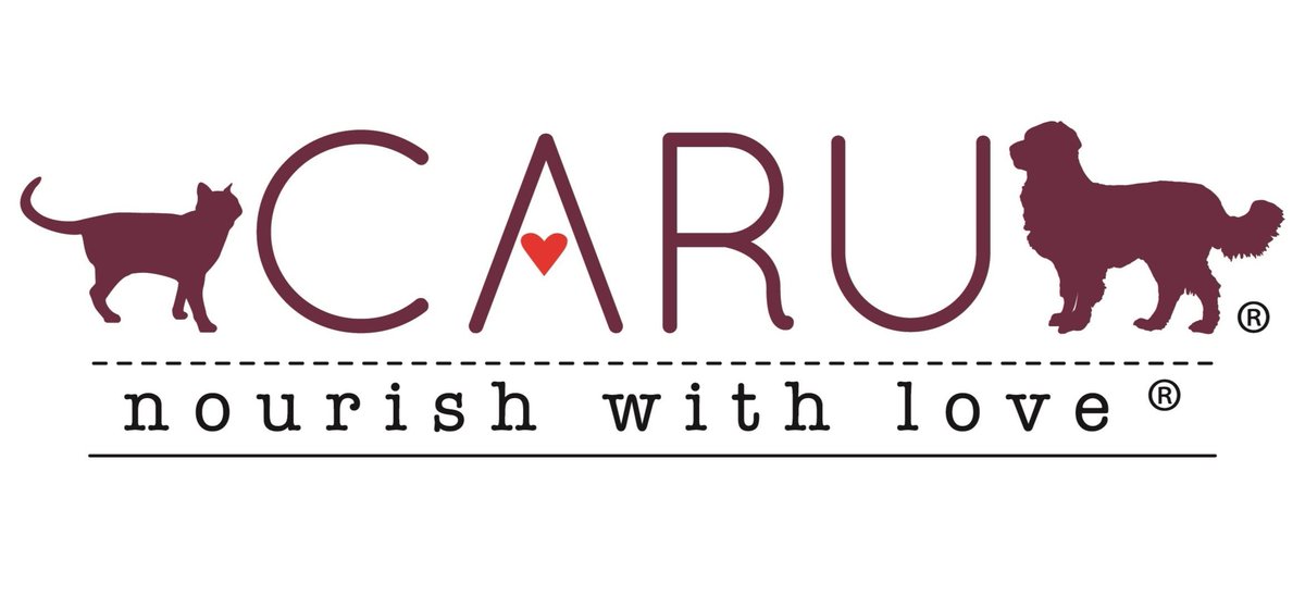 <a href="/CaruPetFood/">Caru Pet Food</a>'s updated logo features the silhouette of the late founding spokespup of the brand, Karu, accompanied by a cat and the company’s signature tagline, “nourish with love.” ow.ly/KOFV50znA07