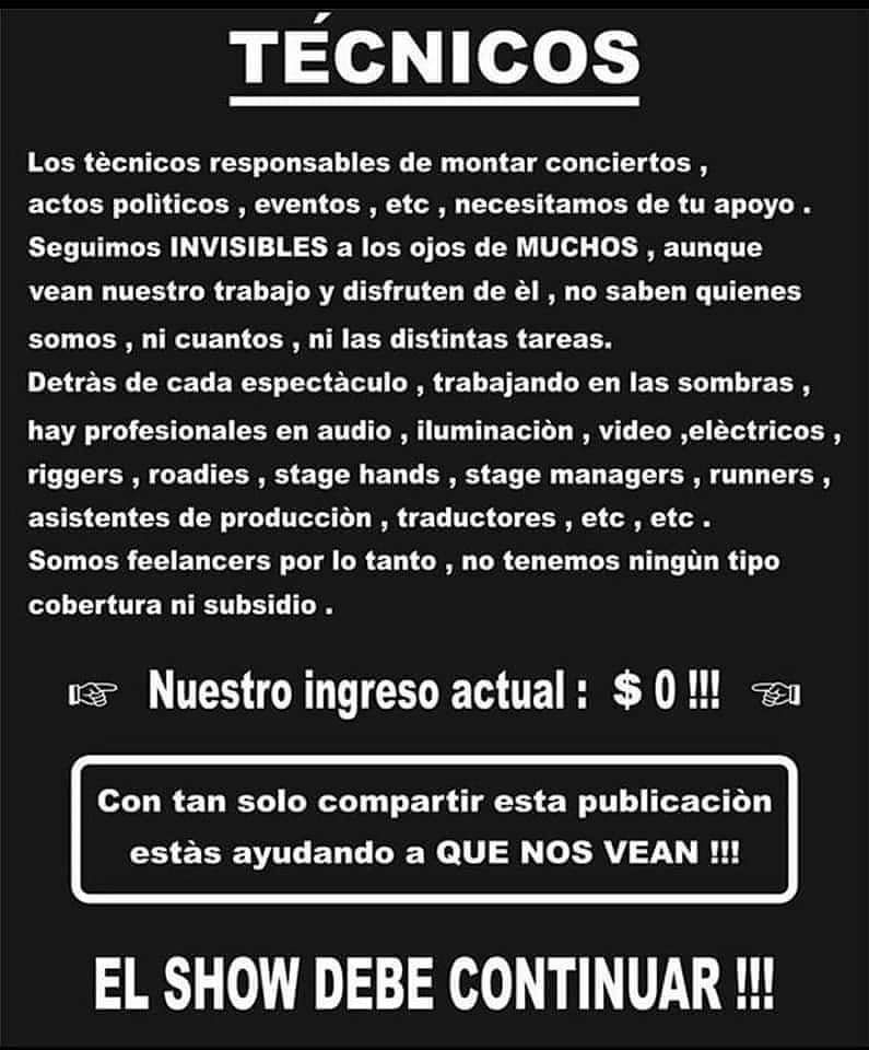 Vjdna2's tweet photo. #ElEspectaculoEsCultura 
#CampañaNacionalPorLaDefensaDeLaCultura
#ElStaffEsCultura
#ElAudioEsCultura https://t.co/qPAjhYfaVs