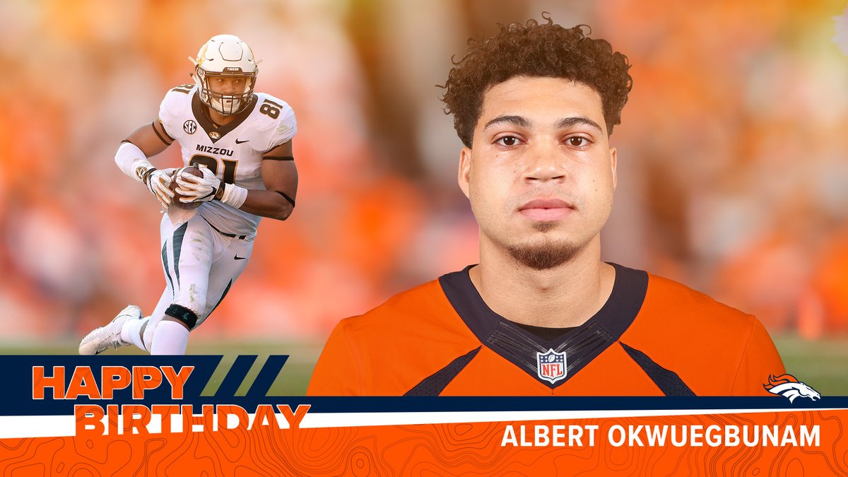 Broncos's tweet image. What a way to celebrate your birthday, @AOkwuegbunam!

Retweet to help us wish the newest Bronco a good one!
