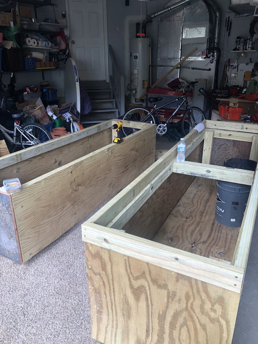 TKane32's tweet photo. Armcare storage bins are almost complete #quarentineprojects https://t.co/ylGkDFC1iW