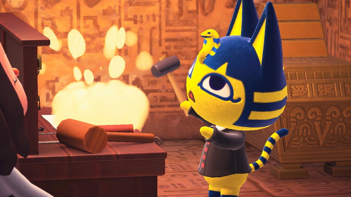 Ankha is wearing the Shujin outfit today!! she looks so cute ahhhpic.twitte...