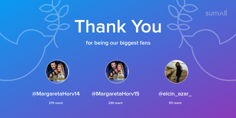 ElbarDef's tweet photo. Our biggest fans this week: MargaretaHorv14, MargaretaHorv15, elcin_azar_. Thank you! via https://t.co/YDoOuo9jZt https://t.co/XRt8Tfk3Th
