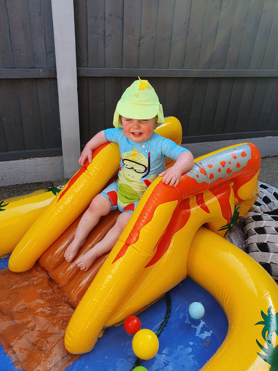 BethhDerbyshire's tweet photo. Fun in the sun, playing the garden and his new pool. Just us 3 my favourite type of days🥰 @JakeAbbott8 https://t.co/CCMubt8F8l
