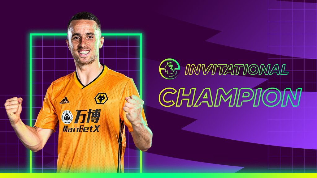 AdamJSmithy's tweet photo. 📺 Absolutely GIGANTIC effort from everyone behind the scenes to bring a 5 day LIVE tournament with 20 Players to a worldwide audience from our living rooms. Loved presenting the #ePLInvitational with @joethomlinson &amp; @harrypinero Congrats to @DiogoJota18 &amp; @Wolves 👏👏 #Jota 🏆 https://t.co/8GTCltiPxT