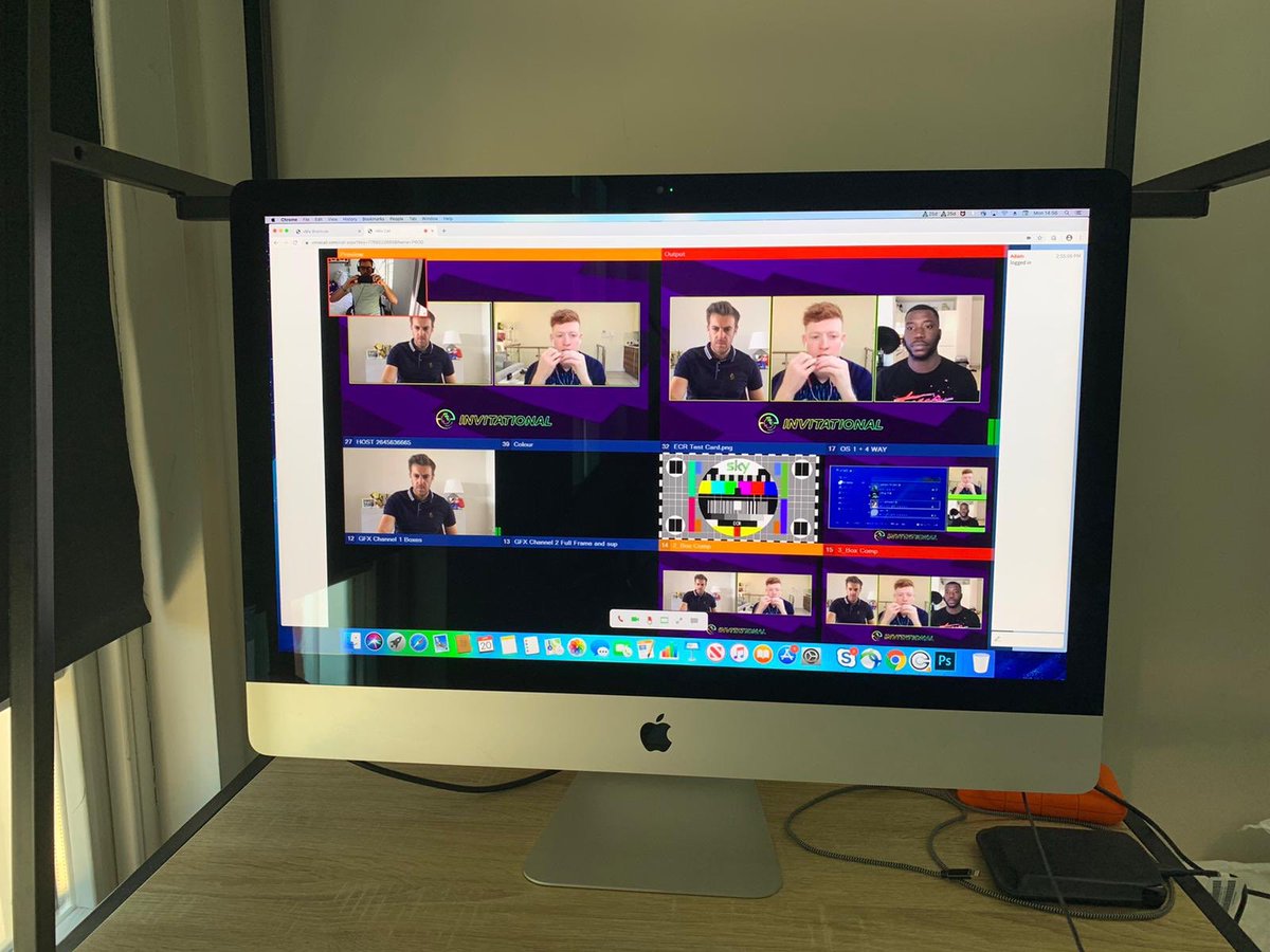AdamJSmithy's tweet photo. 📺 Absolutely GIGANTIC effort from everyone behind the scenes to bring a 5 day LIVE tournament with 20 Players to a worldwide audience from our living rooms. Loved presenting the #ePLInvitational with @joethomlinson &amp; @harrypinero Congrats to @DiogoJota18 &amp; @Wolves 👏👏 #Jota 🏆 https://t.co/8GTCltiPxT