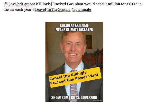 ClimateSusan's tweet photo. @GovNedLamont #CtClimate https://t.co/N7kayLKYOB