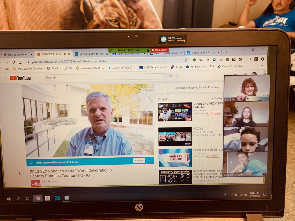 LowellElementa1's tweet image. Our Robotics teams are zooming in on the VEX Robotics Virtual Worlds Celebration. And look, they made it into the Worlds Video! Way to represent!! #roboticsrocks #WarrenWill #underCOREstruction