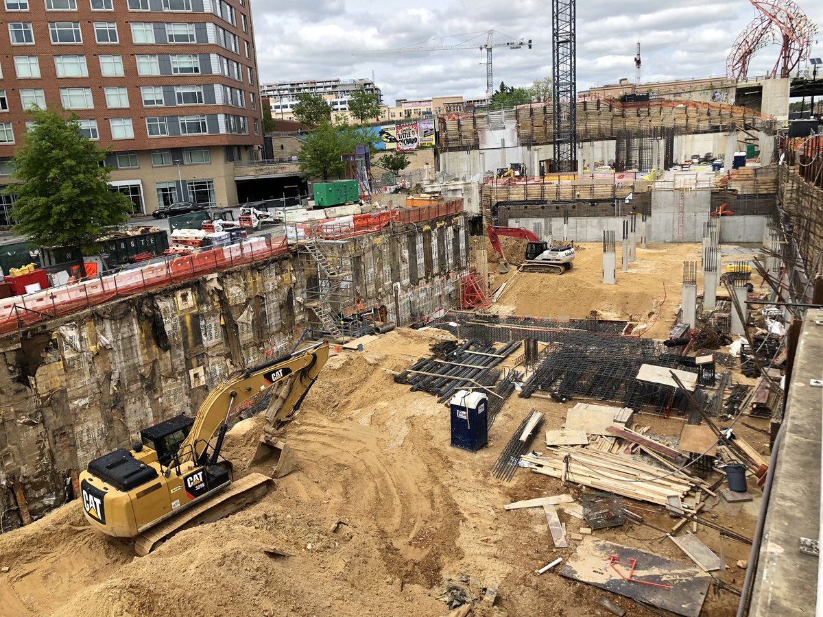 This hole in the ground will become the second phase of MRP’s Washington Gateway: 387 units, retail and a trail-facing public bike lobby.