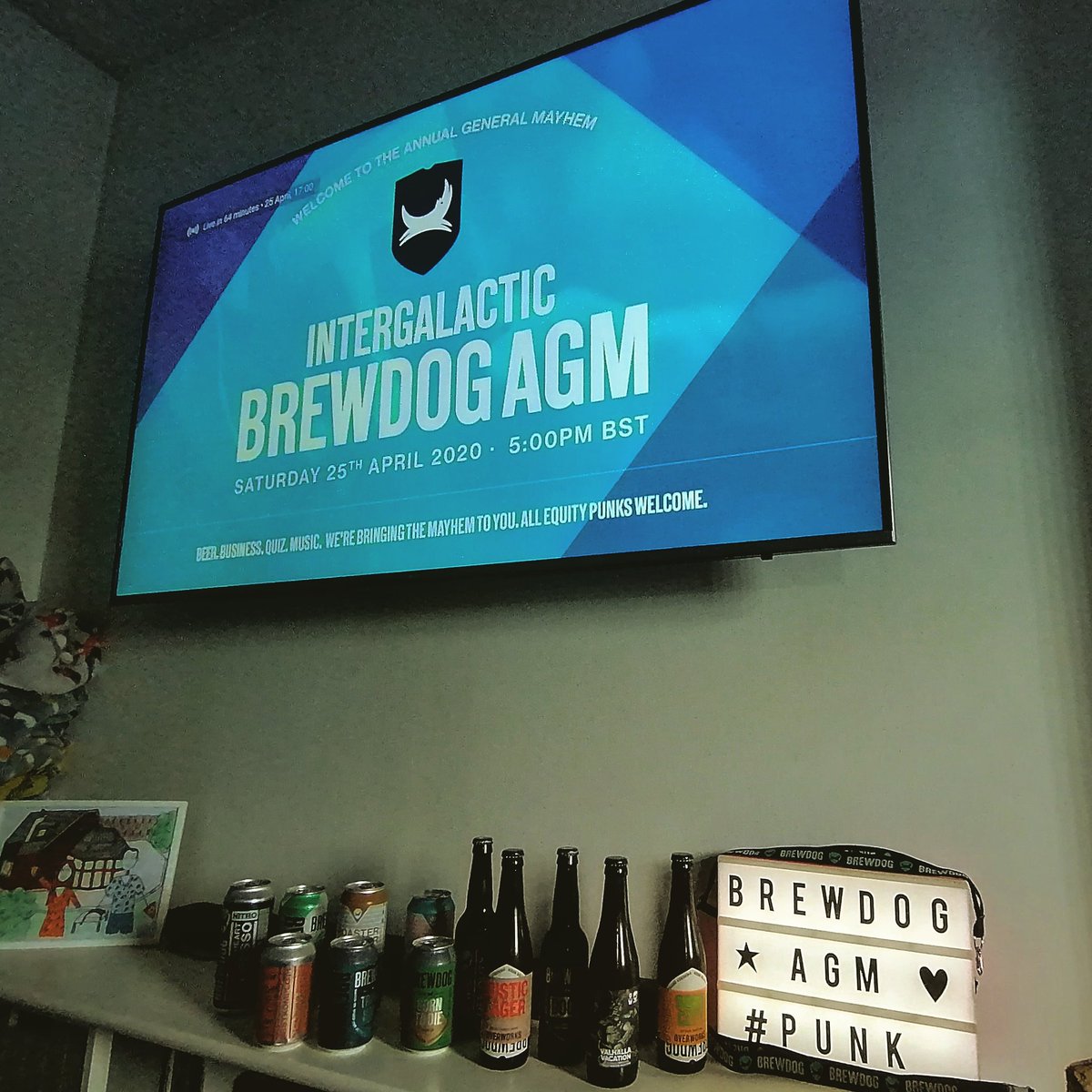 highlandbism's tweet photo. Fab Brewdog AGM, fav beer Triple Hazy, most looking forward to going to flagship when it reopens, love Gendal and Tim quizmasters #beer #punk #digital #brewdogagm @iaiz81 https://t.co/DhYiF3OdQQ