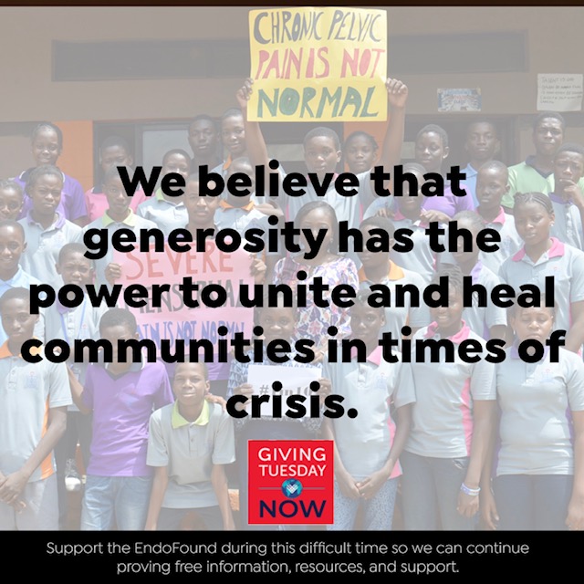 Endofound's tweet photo. Did you know EndoFound's #ENPOWR Project has educated almost 40,000 adolescents about endo?

With schools closed, we need to develop new ways to teach #endo education to students. Please donate to EndoFound this #GivingTuesdayNow to help. Learn more: https://t.co/SJnG52y9t0. https://t.co/Y7Z53kmWpB