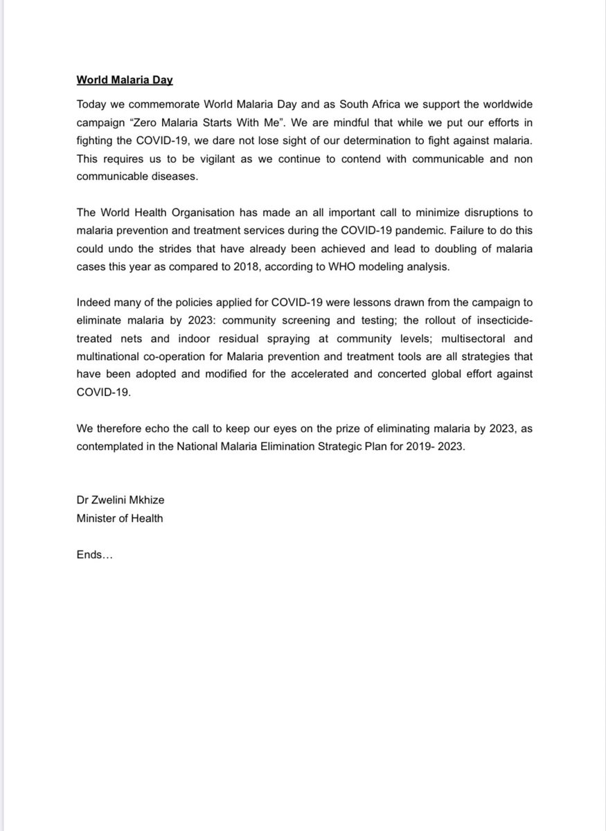 Zweli Mkhize tweet media