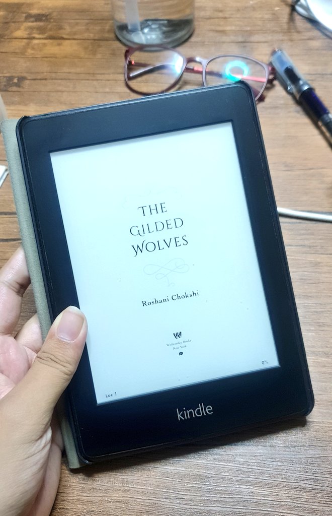 It's 0205AM rn and I can't sleep and I am feeling the need to re-read  #TheGildedWolves. Blame it on the fanarts that keep popping up in my feed. And  @gildedwolvesbot, for sure. I am busting out my old Kindle for this. It's gonna be a wild ride. 