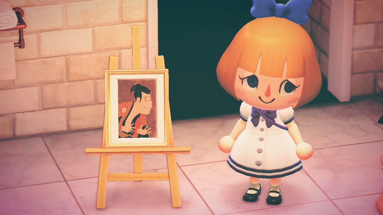 なお على تويتر クラゲさんから苦笑い侍の名画貰った 弱そう どうぶつの森 Animalcrossing Acnh Nintendoswitch