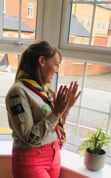 CYScouts's tweet photo. Great to see over 200 images of our St George’s Day #ClapForCarers- here are a few but the full album can be found on our Facebook page and later this week, our website. #ClapForCarers https://t.co/jFJy79bPAe