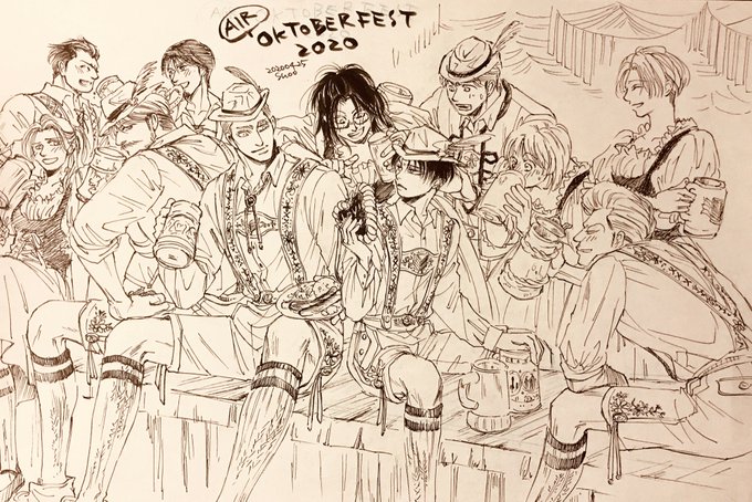オ◯トーバーフェ◯ストが今年は中止。仕方ないけど悲しいのでエア〜🍻🍻🍻 
