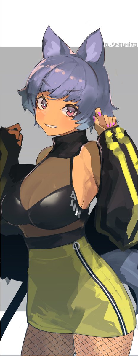 「透けてるレイヤード好き?✨ 」|さくひこのイラスト