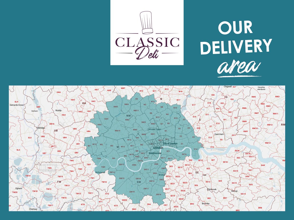 🚚NEW DELIVERY AREA classicdeli.market/uk 👏👏
We have been listening to you and we're happy to tell you that we've EXTENDED OUR DELIVERY AREA!! We're still working on a further extension, so stay tuned 😉