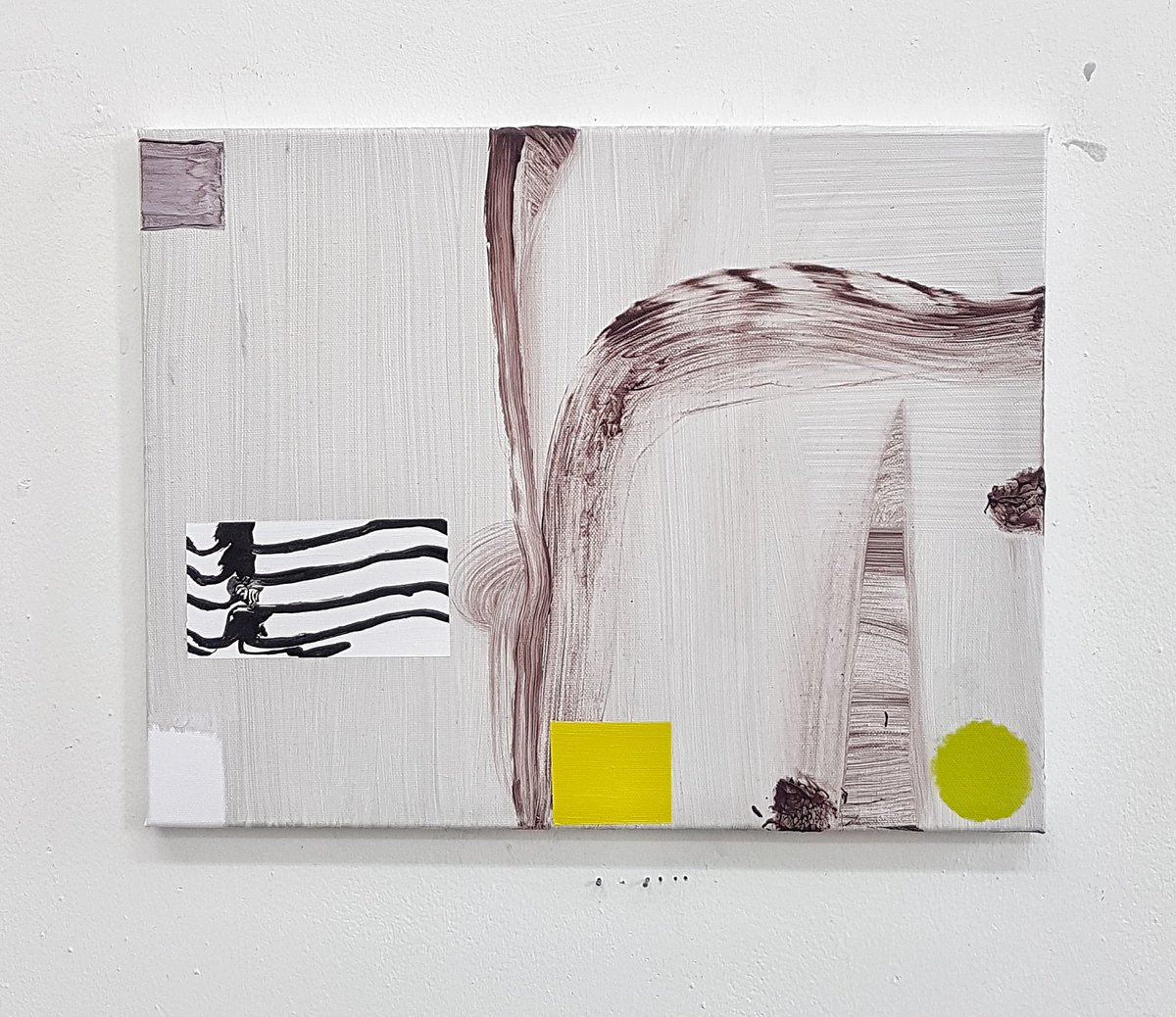 jeffdellow's tweet photo. Limit Point 2 acrylic on canvas 35.5x46.5cm 2020 #painting #duringlockdown #transitionalstates #motionandbeauty #contemporaryart https://t.co/2JtFVzAeKZ