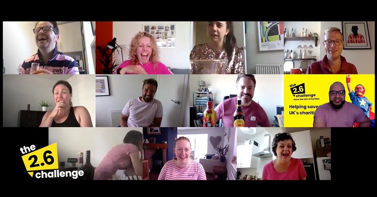 OWBCreative's tweet photo. #twopointsixchallenge stage 1 for the MEGA ⁦@CureLeukaemia⁩ 

🥤 3 x shots (of your choice..milk n ketchup was one)
⏰ 26 mins
🎥 all on Zoom...

Raising 💰 for ⁦@CureLeukaemia⁩ 

* no one was harmed in filming. https://t.co/JUHYkf5ZSZ