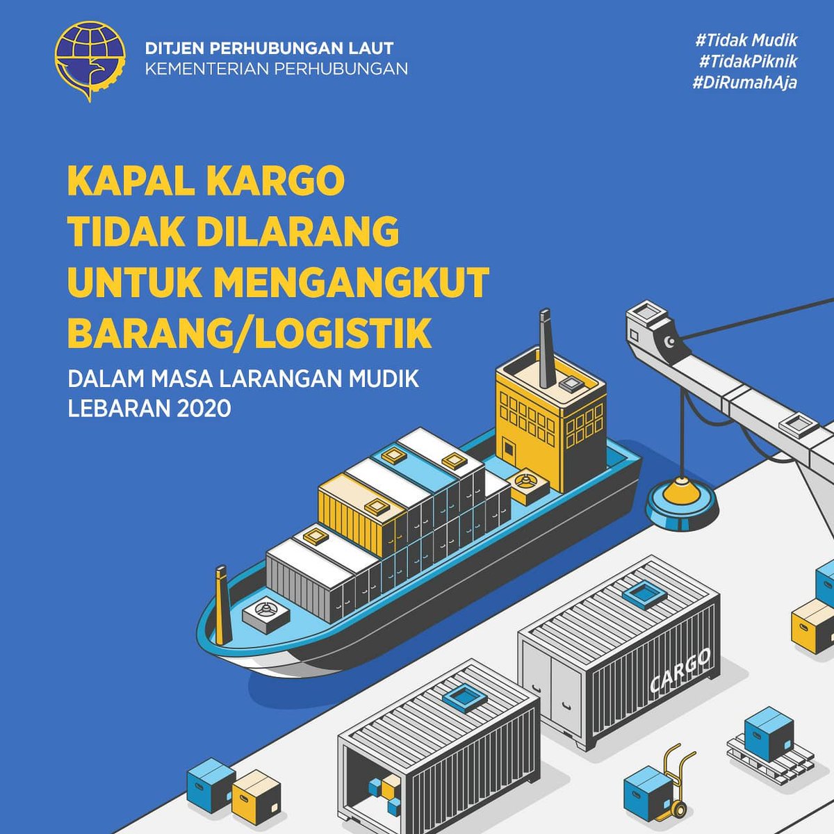 djplkemenhub151's tweet photo. Lebih jelasnya, yuk simak informasi #Mintul berikut ini.
#TidakMudik #TidakPiknik
#dirumahaja #penghubungindonesia #DJPLKerjaDenganHati #lawancovid19 #djplbebascovid19 https://t.co/RK7YlKP1ZX