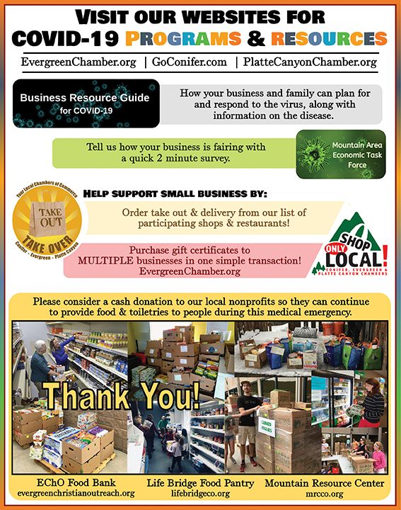 scorefoothills's tweet photo. Your Platte Canyon Chamber of Commerce has compiled a bunch of resources for you as we all continue to navigate life during this pandemic. Check out their website for more info: https://t.co/Ixmk96cdaT #scorefoothills #mountainliving #plattecanyon https://t.co/yGdGQxbUVA